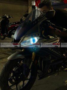 Yamaha R3 lắp combo bi cầu Kenzo S500pro