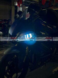 Yamaha R3 lắp combo bi cầu Kenzo S500pro