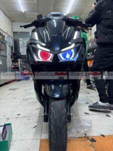 Honda Vario lắp combo bi cầu Kenzo S600pro + Sharingan