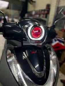 Honda SH Mode lắp combo bi cầu Kenzo S600pro