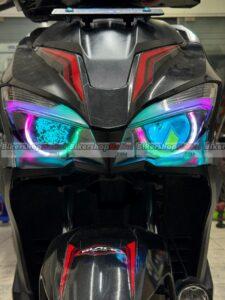 Honda WInner lắp combo bi cầu Kenzo S600pro + Sharingan