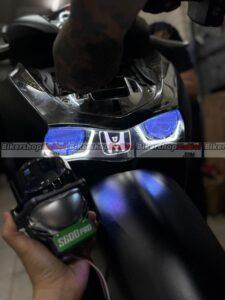 Honda SH150i lắp combo bi cầu Kenzo S600pro
