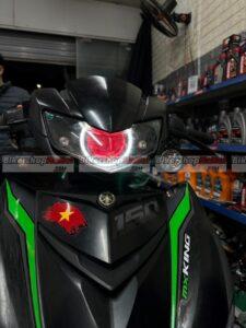 Yamaha Exciter 150 lắp combo bi cầu Kenzo S500pro