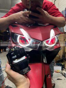 Honda Winner lắp combo bi cầu Kenzo S500pro +Sharingan